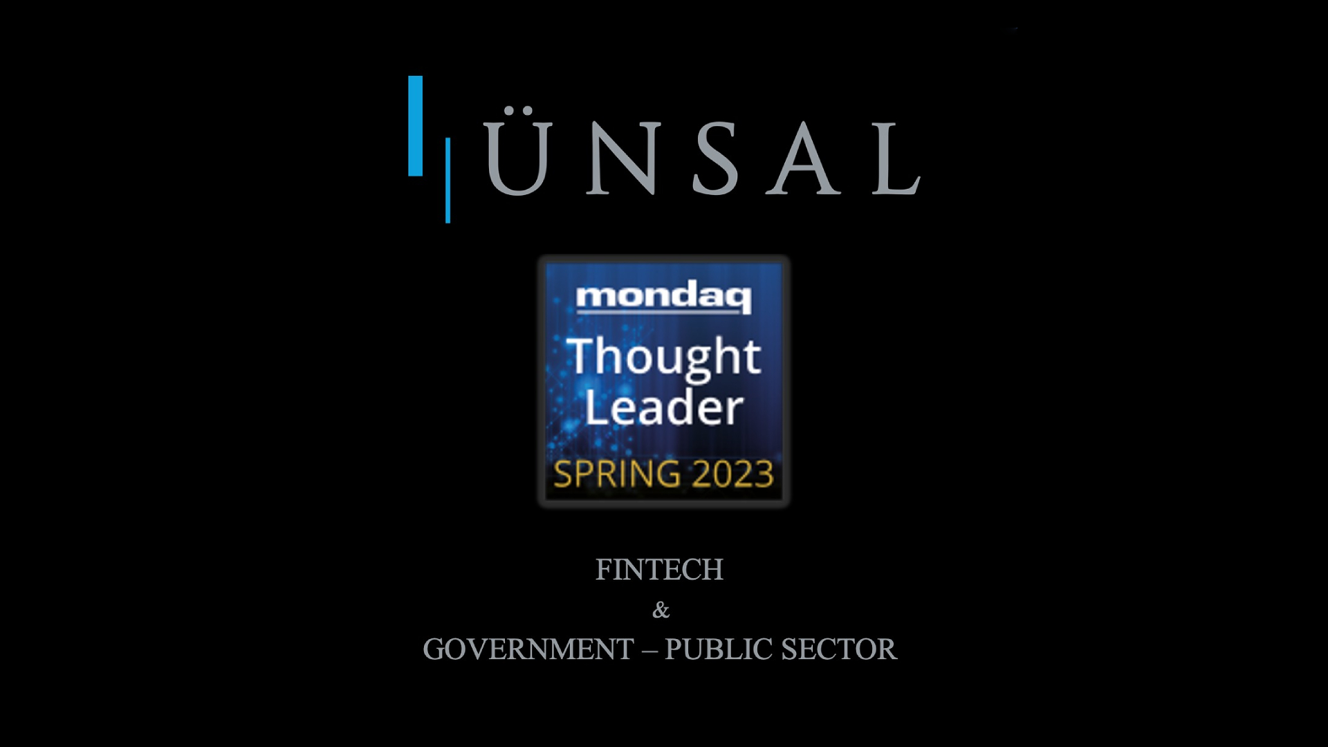 Thought Leader in FinTech & Government – Public Sector